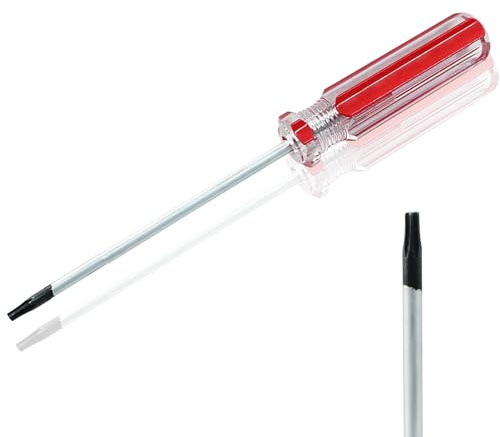 Kyuionty Destornillador Torx T8, destornillador Torx de punta magnética de 75 mm de largo, destornillador Torx de 6 puntos