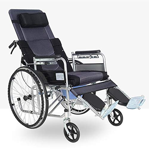 PNAJFUEL Fauteuil Roulant Pliant Ultra Léger Pour Adultes, Multifonction, Fauteuil Roulant Portable Pour Personnes Âgées Et Handicapées, Fauteuil Roulant Avec Toilettes