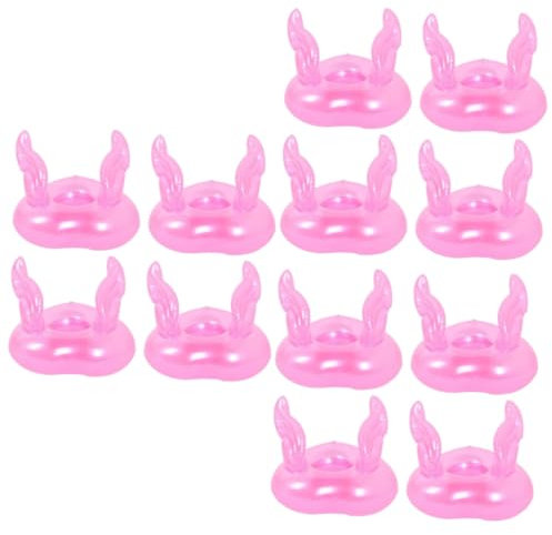ibasenice 3 Set Portabicchieri Gonfiabili Portabibite Gonfiabile Supporto Per Tazza Gonfiabile in Coccodrillo Per Piscina Galleggiante Riutilizzabile Giochi D'acqua 4 Pezzi * 3