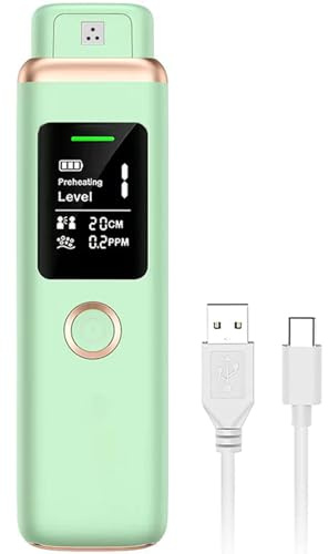 Bad Breath Tester, Smart Breath Odor Detector,Portable Contactless Bad Breath Checker,USB Charging,Display Bad Breath Level/Gas Concentration/Social Distance (Green)