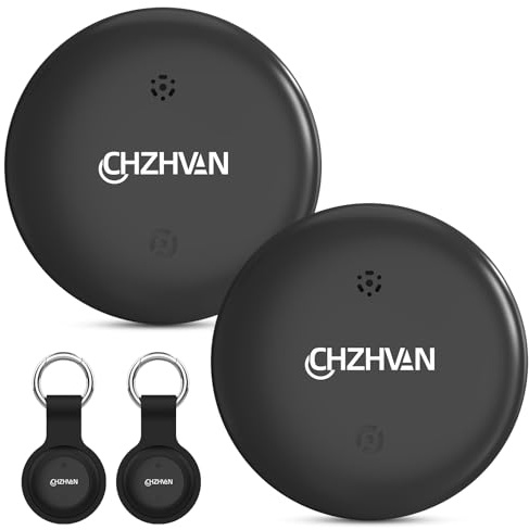 Android Smart Tracker Tag,Google Zertifiziert Schlüsselfinder kompatibel mit Find Hub APP (Android NUR),Bluetooth Key Finder für Gepäck/Taschen/Koffer/Brieftasche,Austauschbarer Akku，2 Pack Schwarz