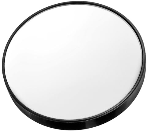 GALPADA Miroir Grossissant à Ventouse Miroir De Poche Compact Noir pour Maquillage Mural Portable avec Double Ventouse Outil De Grossissement Cosmétique