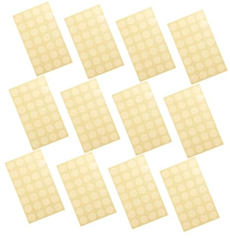 MINAOLULUS 12blätter Lochverstärkungs-aufkleber Selbstklebend Transparent Für Lose Einfach Zu Verwenden Ablösbar Zum Reparieren Von Papierlöchern Stark Haftend