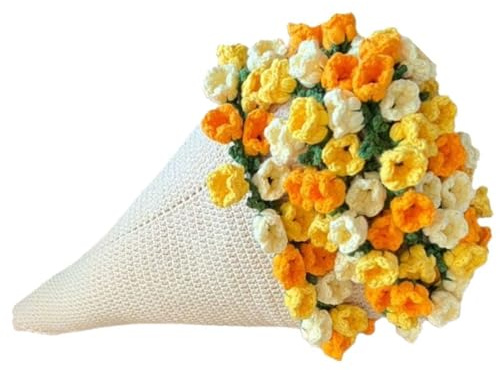 Juego de manta de flores de ganchillo con aguja de hilo de ganchillo, instrucciones paso a paso (idioma español no garantizado) y accesorios de tejer para principiantes, manta de flores de rosa