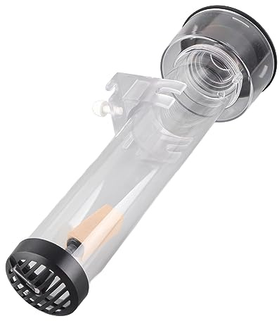 Qcwwy Skimmer de Proteínas para Pecera, Separador de Proteínas de Vidrio de Borosilicato para Acuarios Marinos, Accesorios de Filtros
