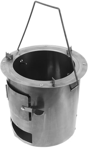 Tragbarer Holzofen für Outdoor-Camping, Grillen, Kochen und Heimgebrauch, leicht, mit Griff, perfekt für Wandern und Picknicks