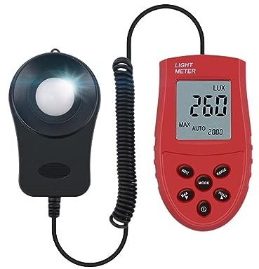 Luxmètre, 200 000 Luxmètre Numérique Luxmètre Lux/FC Mètres Luminomètre Photomètre Luxmètre 3 Gammes