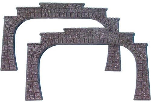 Heki 3126 Double Track Tunnel Mund H0 2 Stück, Mehrfarbig