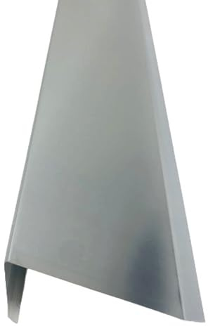 Hoffmann Aluminium Ortgangblech für Flachdach 2 m lang 0,8 mm Natur
