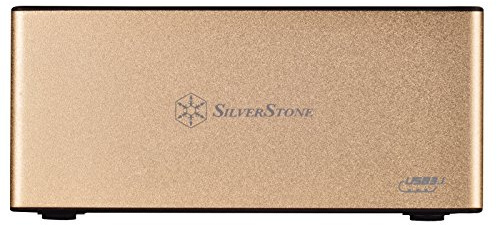 SilverStone Technology External Hard Drive Docking Station Supports One 2.5 or 3.5 Drive RL-TS11G-C