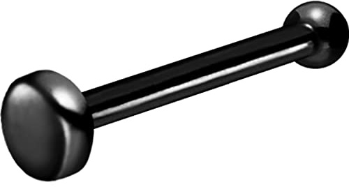 PIERCINGLINE Chirurgenstahl Nasenpiercing | Platte | Piercing Nase Stecker | Farbauswahl