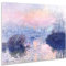 Giallobus - Cuadro - Claude Monet - Paisaje al Atardecer - Vidrio acrílico - 100x70 - Listo para Colgar - Cuadros Modernos para el hogar
