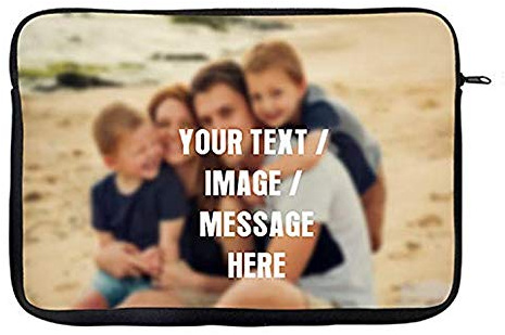 Personalised with your own Text/Image/Any Name themed Slim Fit The Ideal Travel Bag To Keep Your Lap top Safe Compatible W / 13” / 14” / 15” Laptop Sleeve Unique Laptop Accessories (13)