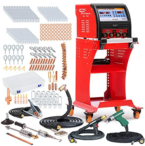 Weldman Spotter 8000 ALU Punktschweißgerät 400V 7500A, Automatische Parameterwahl, Mobiler Wagen, Schweißen von Blechen bis zu 1,2 mm, Spotter Karosserie, Punktschweißgerät Spotter, Spot Welder