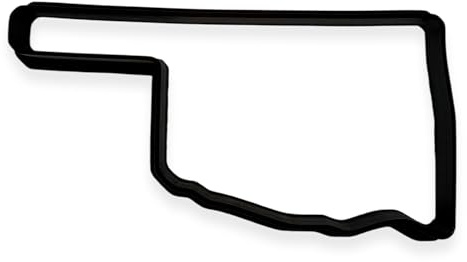 Oklahoma State Cookie Cutter with Easy Push Design (4 inch)