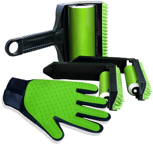 Stick It! Roller Deluxe Set, Pet Hair Remover, Washable and Reusable Lint Roller for Pet Fur