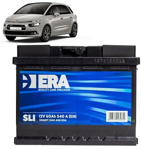 Batteria 60Ah per Citroen C4 Picasso II 1.6 VTi Benzina 2013-2022