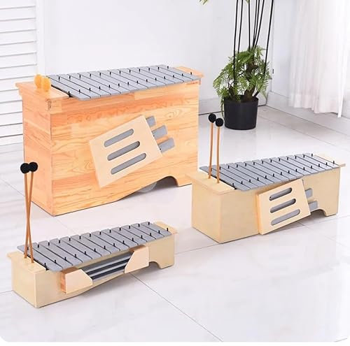 Aluminium-Xylophon, 13 Töne, komplettes Set enthält Höhen, Mitteltöner und Bass-Ton-Modifikation, Box-Perkussionsinstrument