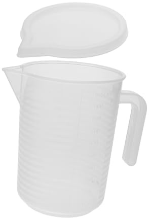 Cabilock 2 Vasos Medidores Grandes Recipiente Medidor Tazas De Piscina Jarra Medidora Jarra De Mezcla Graduada Contenedor De Mezcla Química Taza De Aceite De Motor Jarra Reutilizable