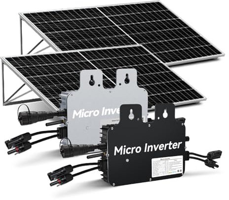 Onduleur de Raccordement au Réseau Solaire, Micro-Onduleur Solaire, 600 W/700 W/800 W, Tension de Sortie 120 V-230 V, Mode de Tension Microgrid,Black700W