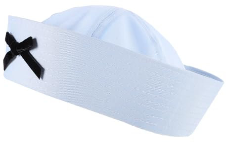 GALPADA Boat Sailor Cosplay Hat Bowknot Women's Hat Elegant and Fashionable Comfortable Fabric