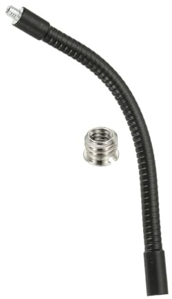 PATIKIL 8 Gooseneck, 1/4-20 Female to Male Thread Metal Universal Hose Flexible Arm Gooseneck Tube Extension Holder with Reducing Screws for Action Camera, Phone, Microphone, Black