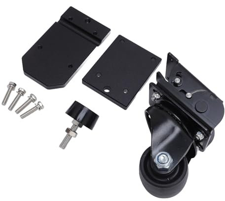Kit de Rueda de Rueda de Herramientas de Rodadura de Paquetes, Accesorios Portátiles de Caja de Herramientas de Rodadura de Acero con Kit de Rueda Delantera