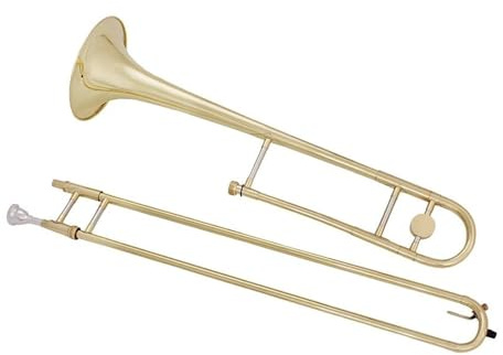 Bb Goldlack Messing Alto Posaune Mit Aufbewahrungstasche Zubehör(A set)