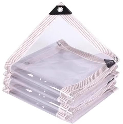 YWBXSHKD BâChe De Protection ImperméAble Exterieur 2x3m, Bache Transparente RenforcéE avec Oeillet BâChe Protection Pluie pour Poulailler Terrasse Serre Piscine Balcon