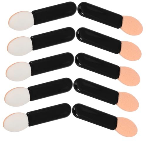 Healvian Lot De 10 Mini Pinceaux Estompeurs Pour Fard à Paupières Et Lèvres, Outils De Maquillage Multifonctions En Éponge Douce, Pour Femmes Et Filles, Retouches Maquillage Faciles En Déplacement