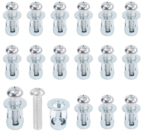 Yesaler Dado a Forma di Petalo M8x30 Tasselli da Parete Cava Dado Sottile Fissaggi Tasselli per Rivestimento in Alluminio Tubi in Lamiera D'acciaio 15 Pezzi