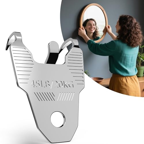20Pcs Hardened Steel Claw Drywall Picture Hanger ,40lb Load, Tool-Free Installation (No Nail/Drill) | Damage-Free Wall Mounts for Pictures, Posters, Frames, Mirrors & Artwork