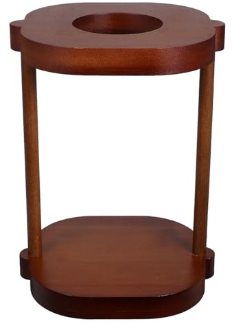 INOOMP Soporte de madera para goteo de café: soporte portátil para filtros de cafetera hecho a mano, accesorio para preparar café vertido en encimeras y uso en exteriores.