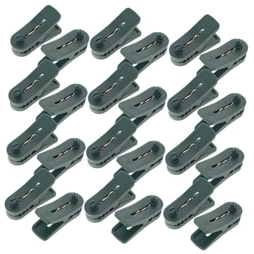 HOODANCOS 30PCS Christmas Tree Candle Clips Plastic LED Candle Holder Brackets Easy Install Stable Flameless Candlestick Clips for Holiday Wedding Birthday Party Decor