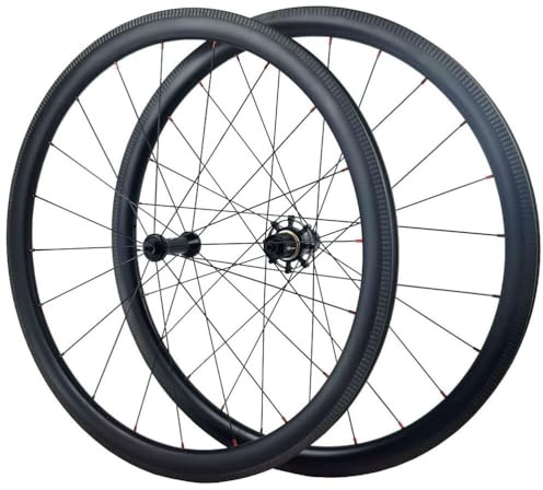 Carbon-Rennradlaufräder 700C Drahtreifenfelge V-Brake 38/50 Mm, Rennrad-Laufradsatz, 28 Zoll Breite, 45 Speichen, 1830 G, Matt(38MM)