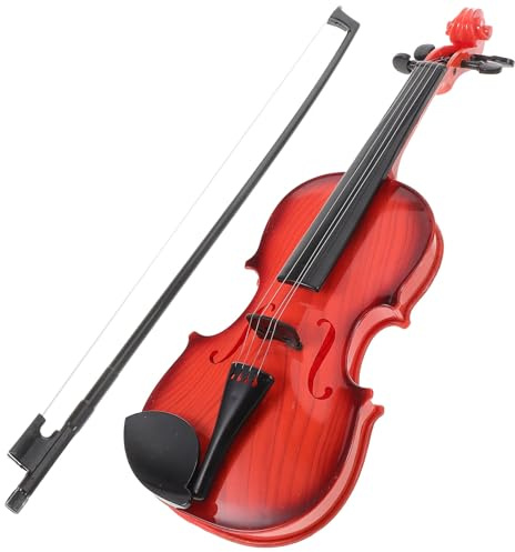 TOYANDONA Violino Giocattolo per Bambini Principianti con Corde Realistiche, Portatile e Leggero, Strumento Musicale Educativo per Esibizioni e Apprendimento Musicale