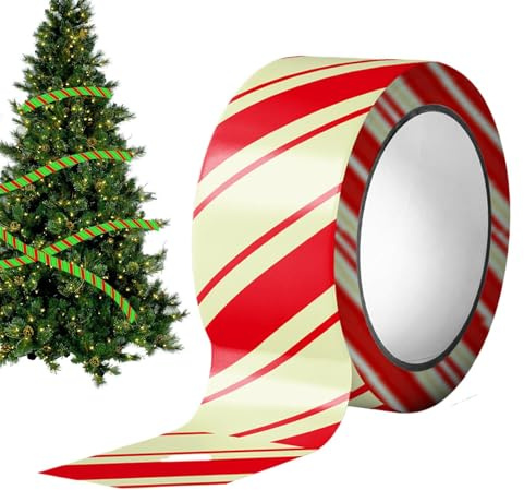 Jul signalband - 5 m glänsande i svart säsongsdekoration, jul dekorativt band rulle | för skola camping vägar trädgård gång vardagsrum sovrum park uteplats