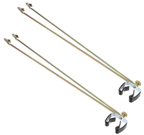 WEKADRIN Supporto per Asta Portabandiera in Acciaio Inox 2 Pezzi Staffa di Fissaggio Regolabile per Esposizione Bandiere da Interno, Supporto Stabile per Palo Braccio Distanziatore,