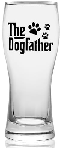 Joymaking Beer Glass Dog Dad Gifts, Father Gifts from Dog, Dad Glass 460ml