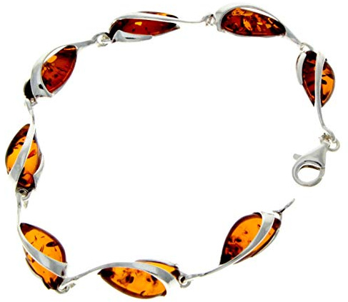 SilverAmber - GL501 - Bracelet Femme - Ambre - Argent 925/1000