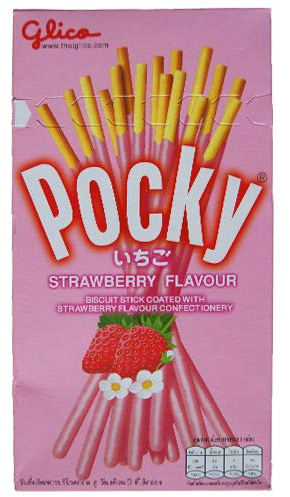 Boîte de 45g Strawberry Pocky avec 10