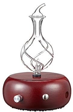 Nebulizing Pure Essential Oil Aromatherapy Diffuser, Premium Home & Professional Use, No Heat, No Water, No Plastic – Dark Radiance by Organic Aromas