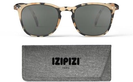 IZIPIZI Shape E Unisex Sonnenbrille aus Kunststoff in der Farbe Light Tortoise-Soft Grey Lenses 100% UV-Schutz, Maße: 14,5cm x 14cm x 4,6cm, SLMSEC69_00
