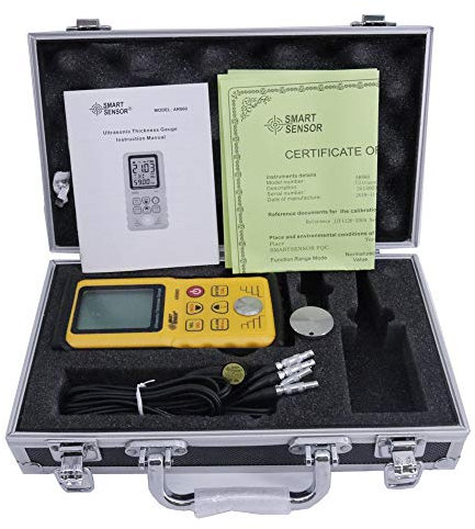 Graigar AR860 Digital Ultrasuoni Spessimetro Tester Meter 1.00 a 300.00mm Acciaio Velocità Suona 1000 a 9999m/s