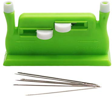 Flybloom Automatischer Nadeleinfädler Insert Stitch Insertion Machine Hand-Nähgarn-Nähwerkzeug-Zubehör, Grün