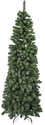 Vacchetti Giuseppe Albero di Natale Monte Vettore Slim Verde 653 Rami A Incastro, cm 180