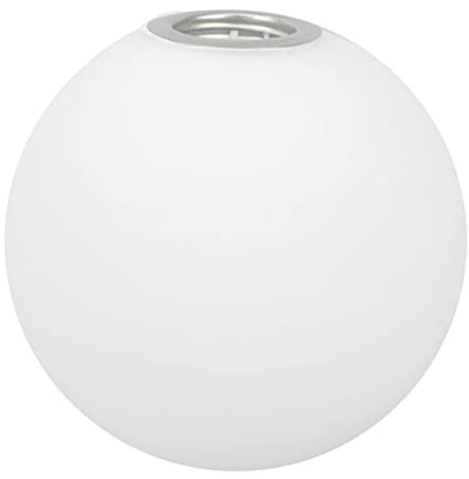 Lurrose Glass Globe Lamp Shade G9 White Lampshade Replacement 15cm Glass Globe Shade for Living Room, Bathroom Ceiling Light Table Lamp