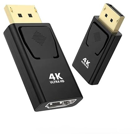 Ecomio HDMI DisplayPort Adapter 4K 60Hz – Mini DP zu HDMI Konverter, 4 Ports, Mac & PC