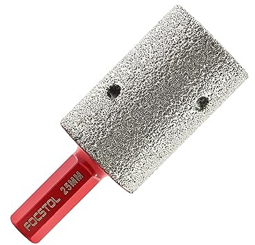 FOCSTOL Diamant Fingerfräser 25mm - Diamant Fasenbohrer mit Sechskantschaft zum Vergrößern Gestalten Schleifen und Rundfase Vorhandener Löcher in Fliesen Porzellan Keramik Granit Marmor