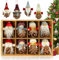 KAZATE Gnomo Adornos de Navidad, Duendes Colgante para Decoracion árbol de Navidad Regalos, 8 Piezas Linda Gnomo Naturales Piñas Muñecos Adornos Navideños para Arbol Manualidades